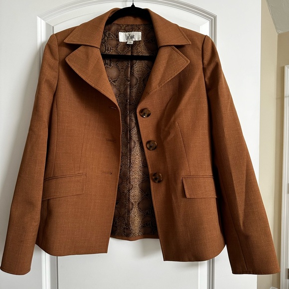 Le Suit Brown Women's Pant Suit - Picture 1 of 6